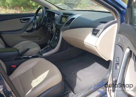 2014 Hyundai Elantra Limited from USA, damaged, VIN KMHDH4AE3EU057400